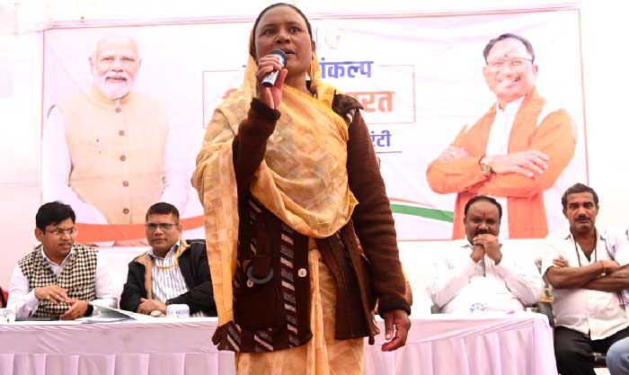 विकसित भारत संकल्प यात्रा ग्राम पंचायत समोदा में