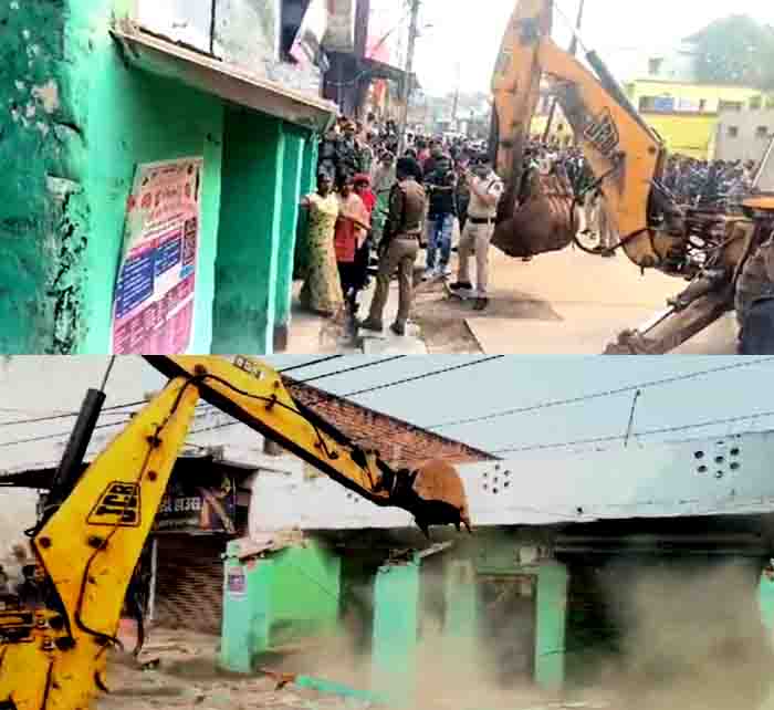 हत्या के आरोपियों के अवैध निर्माण को निगम ने बुलडोजर चलाकर किया ध्वस्त हत्या के आरोपियों के अवैध निर्माण को निगम ने बुलडोजर चलाकर किया ध्वस्त