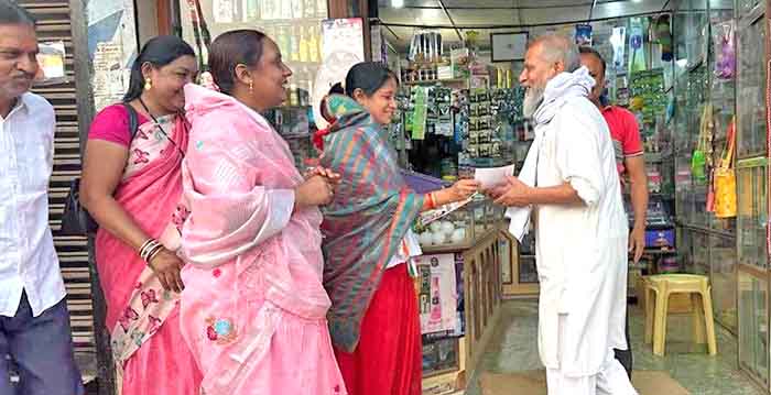 कांग्रेस की जनसंपर्क अभियान से भिलाई नगर में उत्साह और जोश