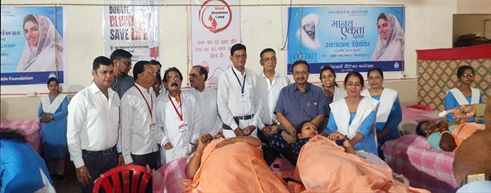 जिला चिकित्सालय दुर्ग में रक्तदान शिविर का आयोजन