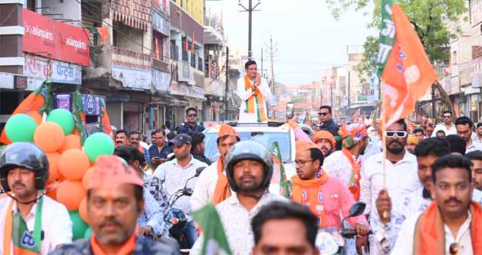 भिलाई नगर में भाजपा का विजय बघेल को लाख की लीड का संकल्प