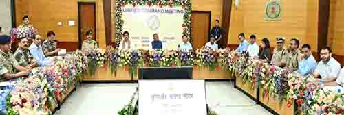 मुख्यमंत्री विष्णुदेव साय की अध्यक्षता में यूनिफाईड कमाण्ड की बैठक सम्पन्न