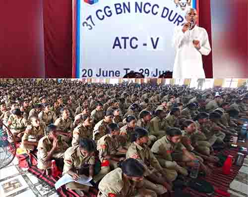 ‘एनसीसी शिविर के चौथे दिन मिलेट विषय पर हुआ व्याख्यान’