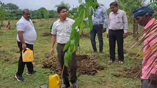 सांसे हो रही है कम, आओ पेड़ लागाये हम नारे के साथ जिला स्तरीय जल मड़ई मुहिम संचालित
