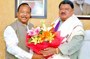 आदिम जाति विकास मंत्री श्री रामविचार नेताम ने केन्द्रीय जनजातिय कार्य मंत्री श्री जुएल ओराम से की सौजन्य मुलाकात